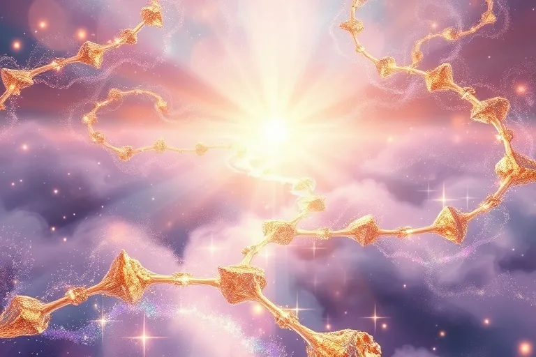 Arte conceptual abstracto de una luz divina iluminando un camino profesional