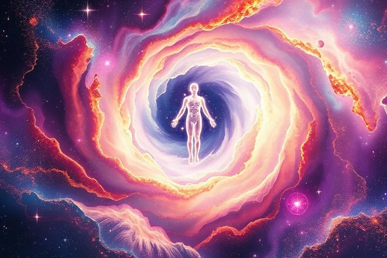 Swirling cosmic vortex