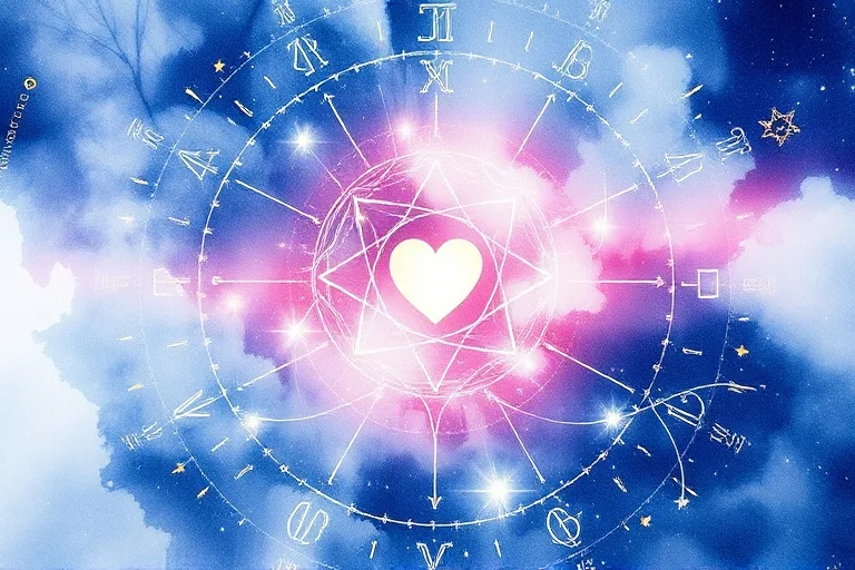 Watercolor Celestial Map for Love