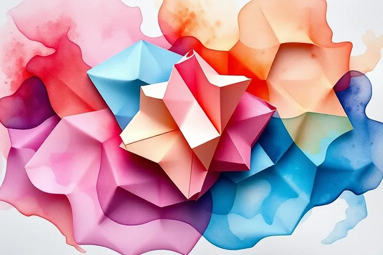 Abstract watercolor painting depicting overlapping colors blending and separating, symbolizing the fluid and diverse emotional and energetic exchanges within a family unit.
