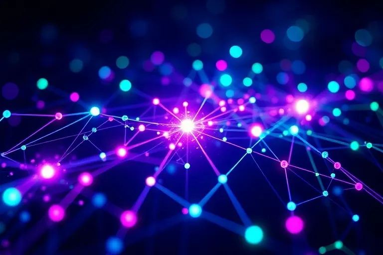 Abstract quantum entanglement network with financial data streams