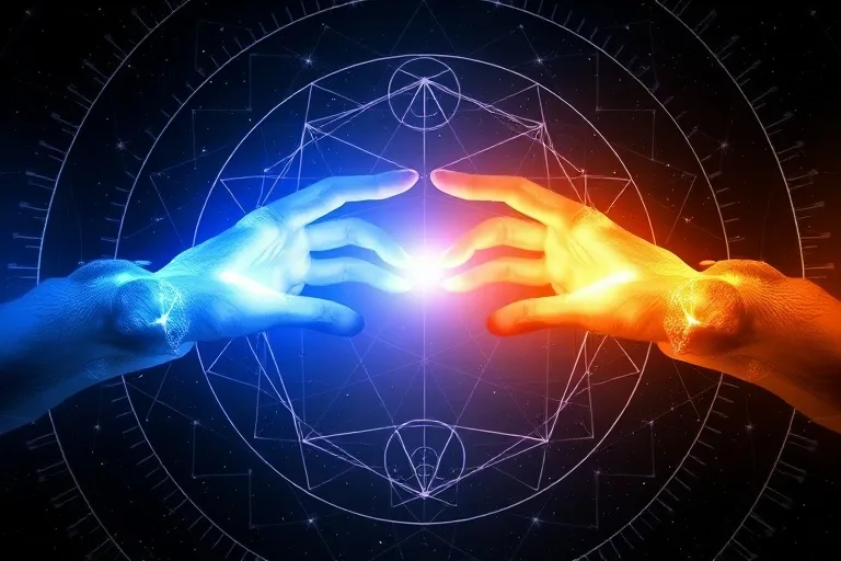 Soul Evolution Through Connection Abstract representation of soul contracts and evolution