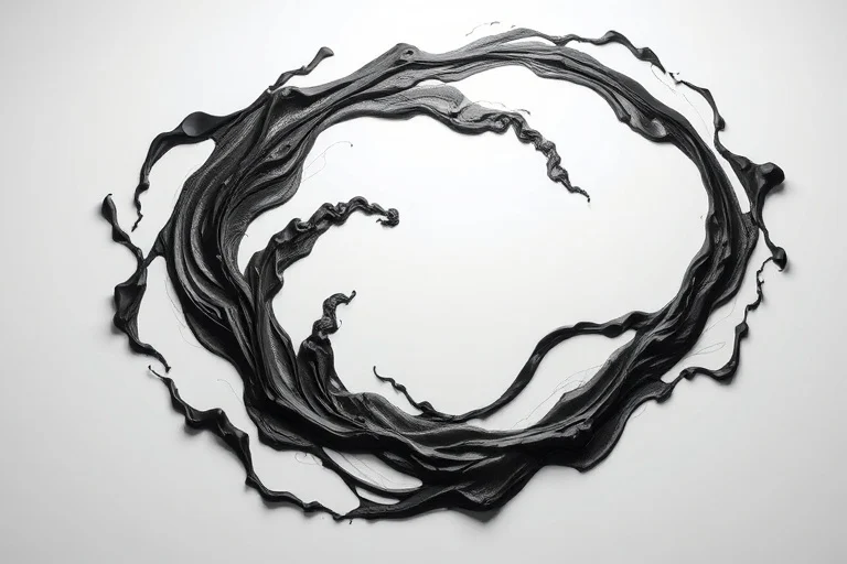 Abstract rendering of ink flowing, symbolizing manifestation