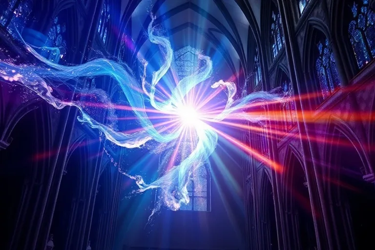 Representación abstracta de la unión espiritual y la gracia divina