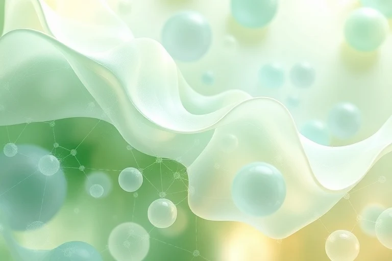 Pintura abstracta de células vibrantes y patrones de regeneración