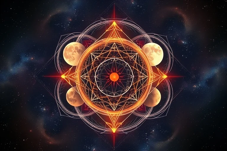 Stylized lunar phases
