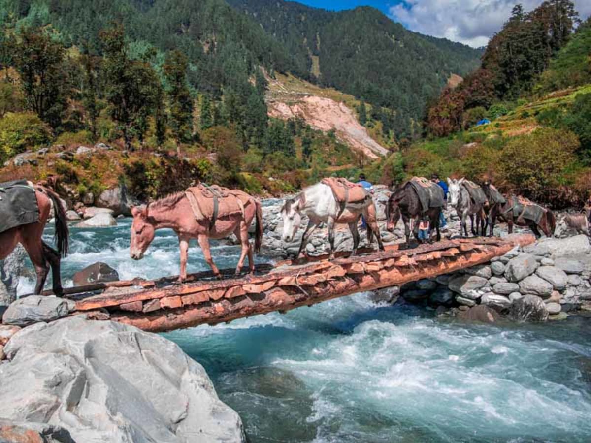 Barot to Rajgundha · the river crossing