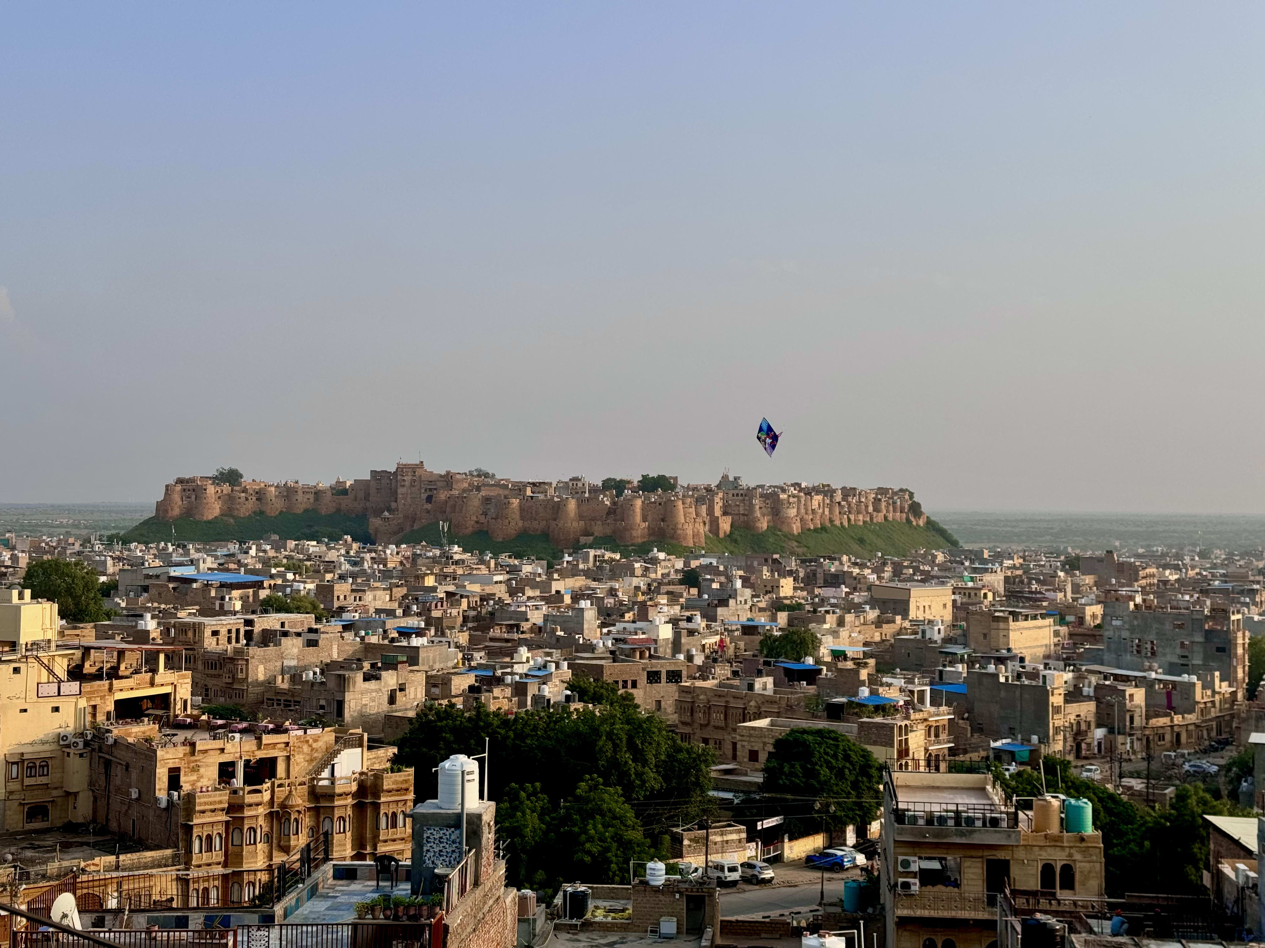 Jodhpur's blue old city spread out below Mehrangarh Fort