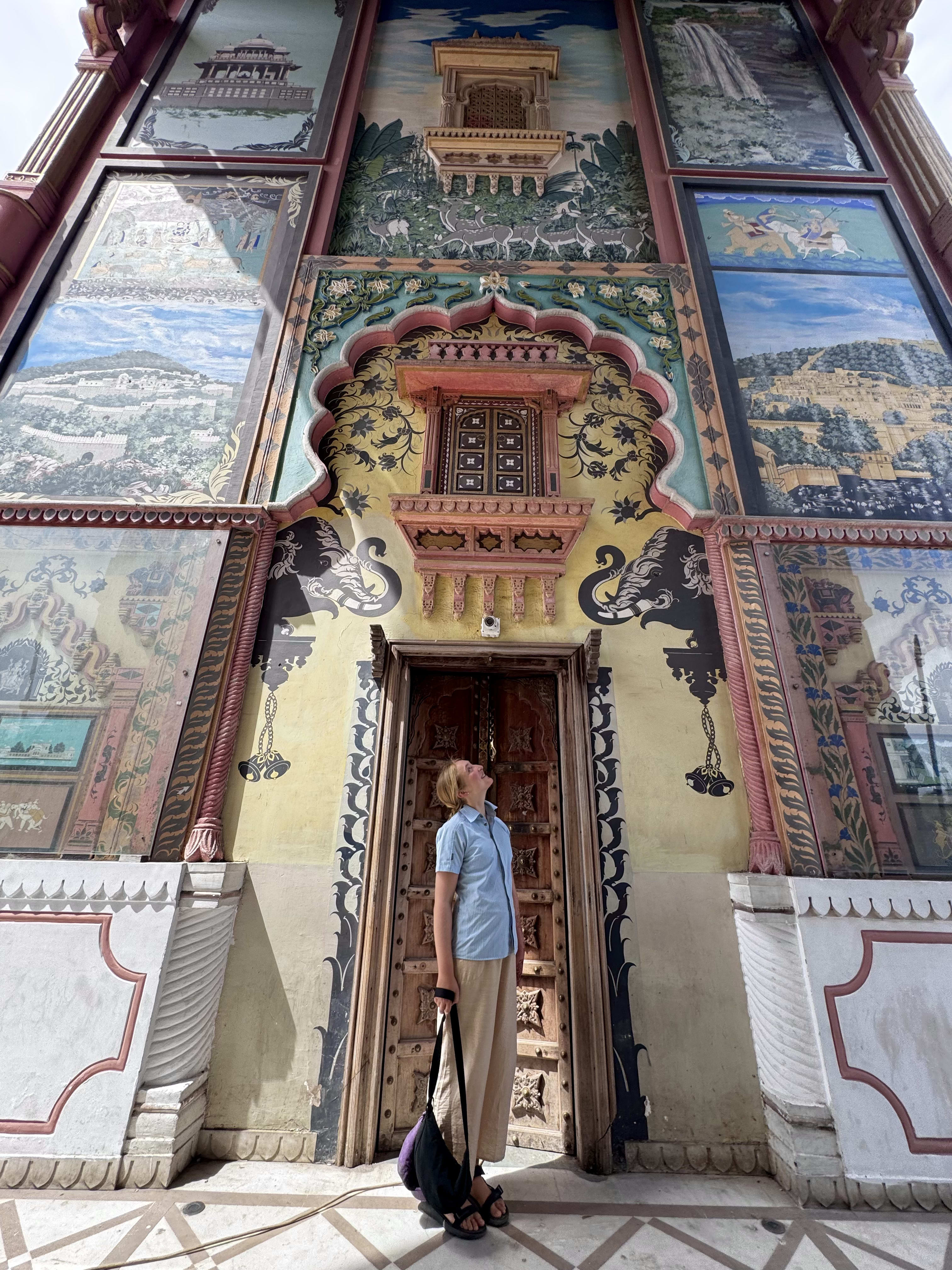 A painted haveli gateway