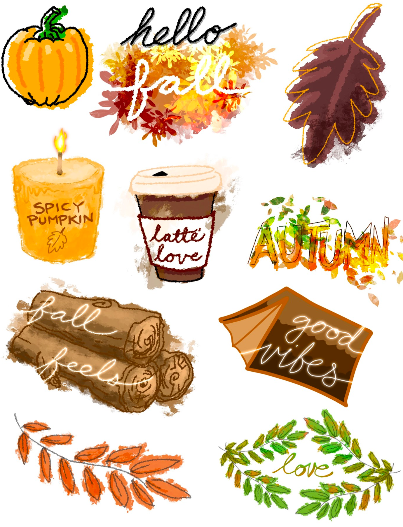 Fall Sticker Pack 1