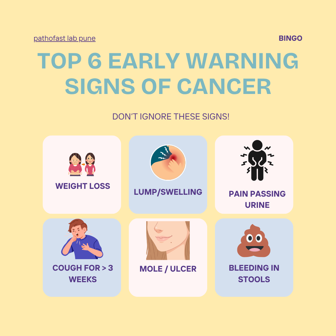 Common signs and symptoms of cancer