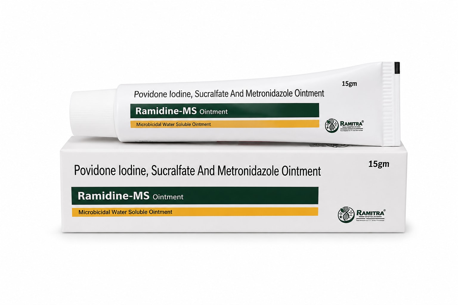 RAMIDINE-MS - Povidone Iodine Sucralfate Metronidazole tube