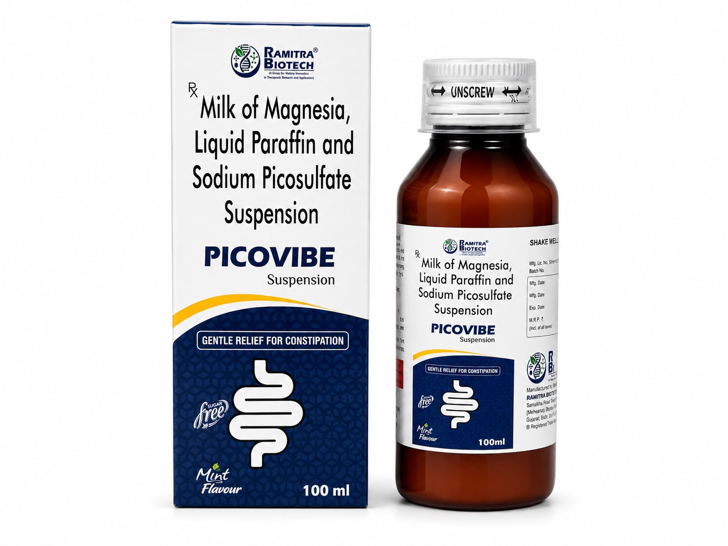 PICOVIBE - Milk of Magnesia Liquid Paraffin Sodium Picosulphate suspension