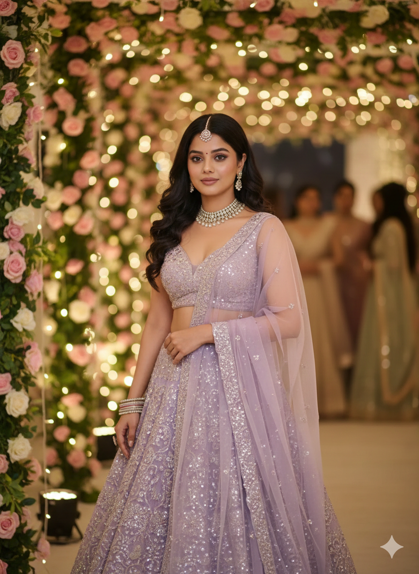 Lavender Wedding Elegance - After: AI generated result using Gemini prompt