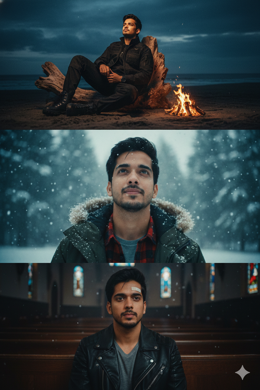 Three Silent Moments - After: AI generated result using Gemini prompt