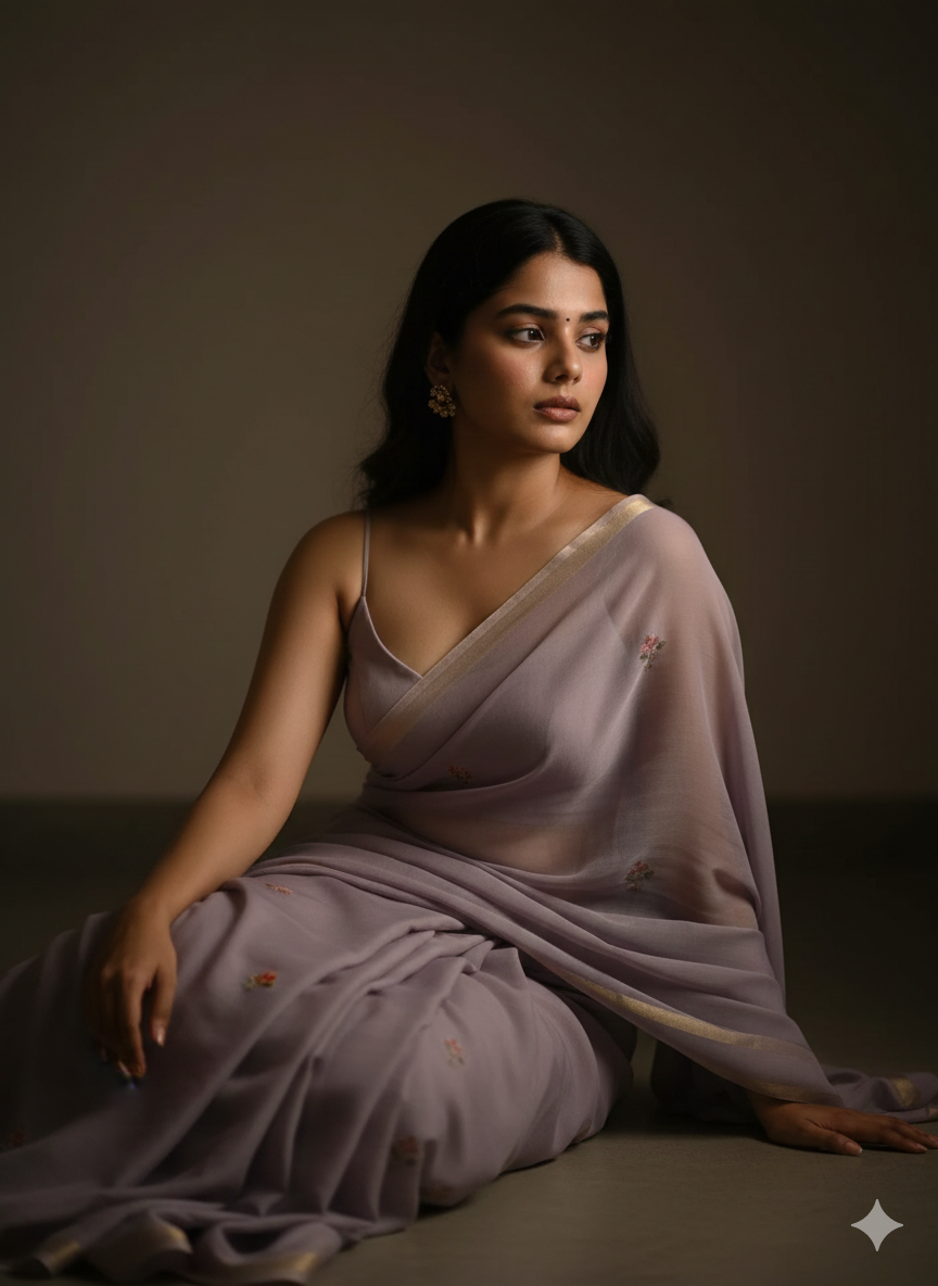 Stillness In Lavender - After: AI generated result using Gemini prompt