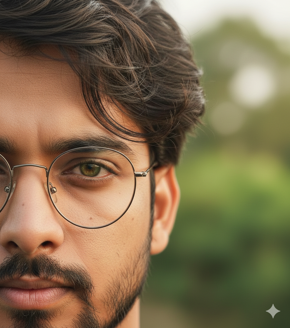 Cinematic Male Portrait - After: AI generated result using Gemini prompt