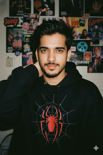 90s Flash Portrait - After: AI generated result using Gemini prompt