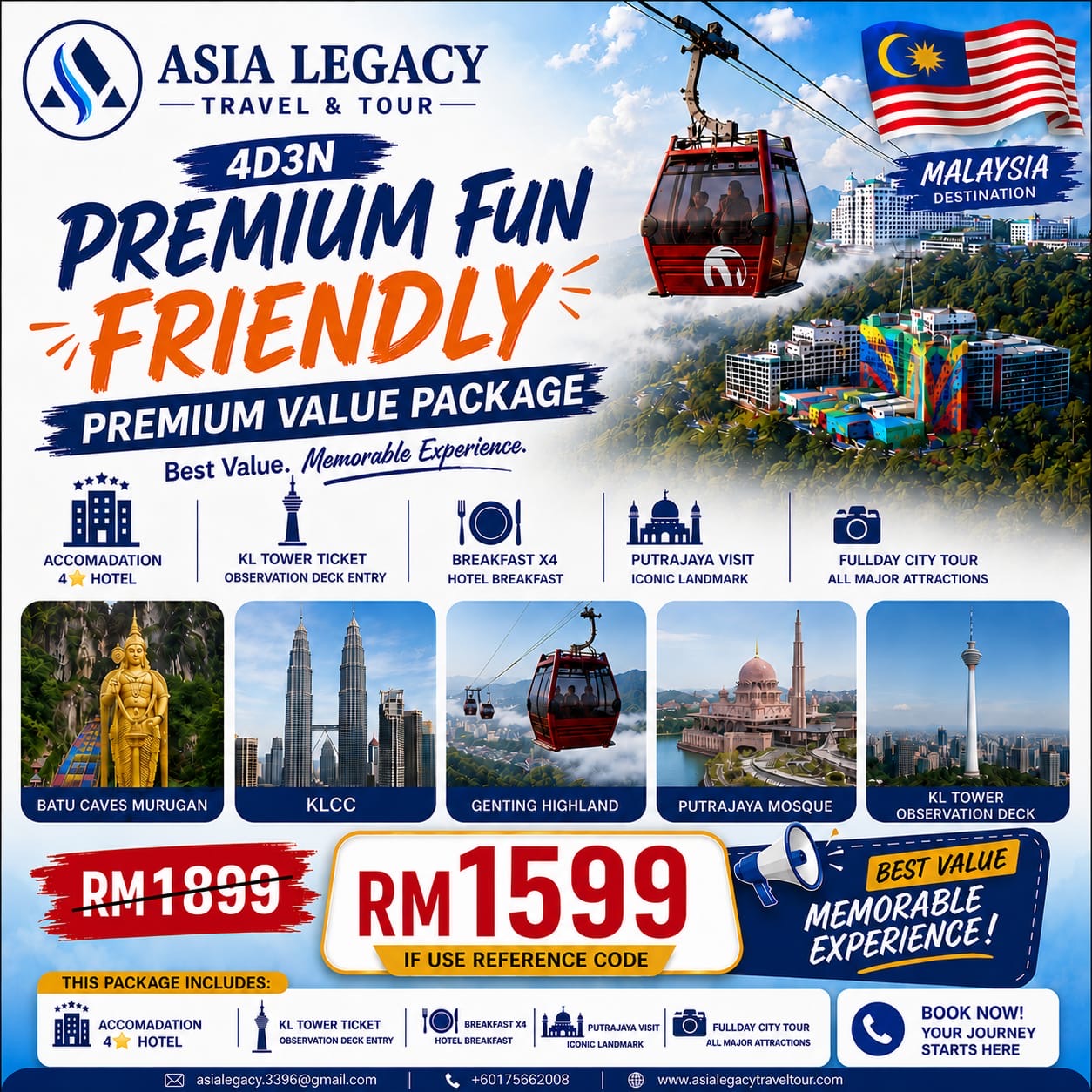 PREMIUM FUN FRIENDLY PACKAGE 4D3N 1