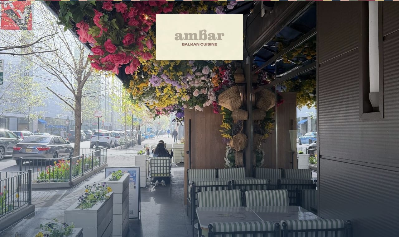 Ambar Chicago floral patio in bloom