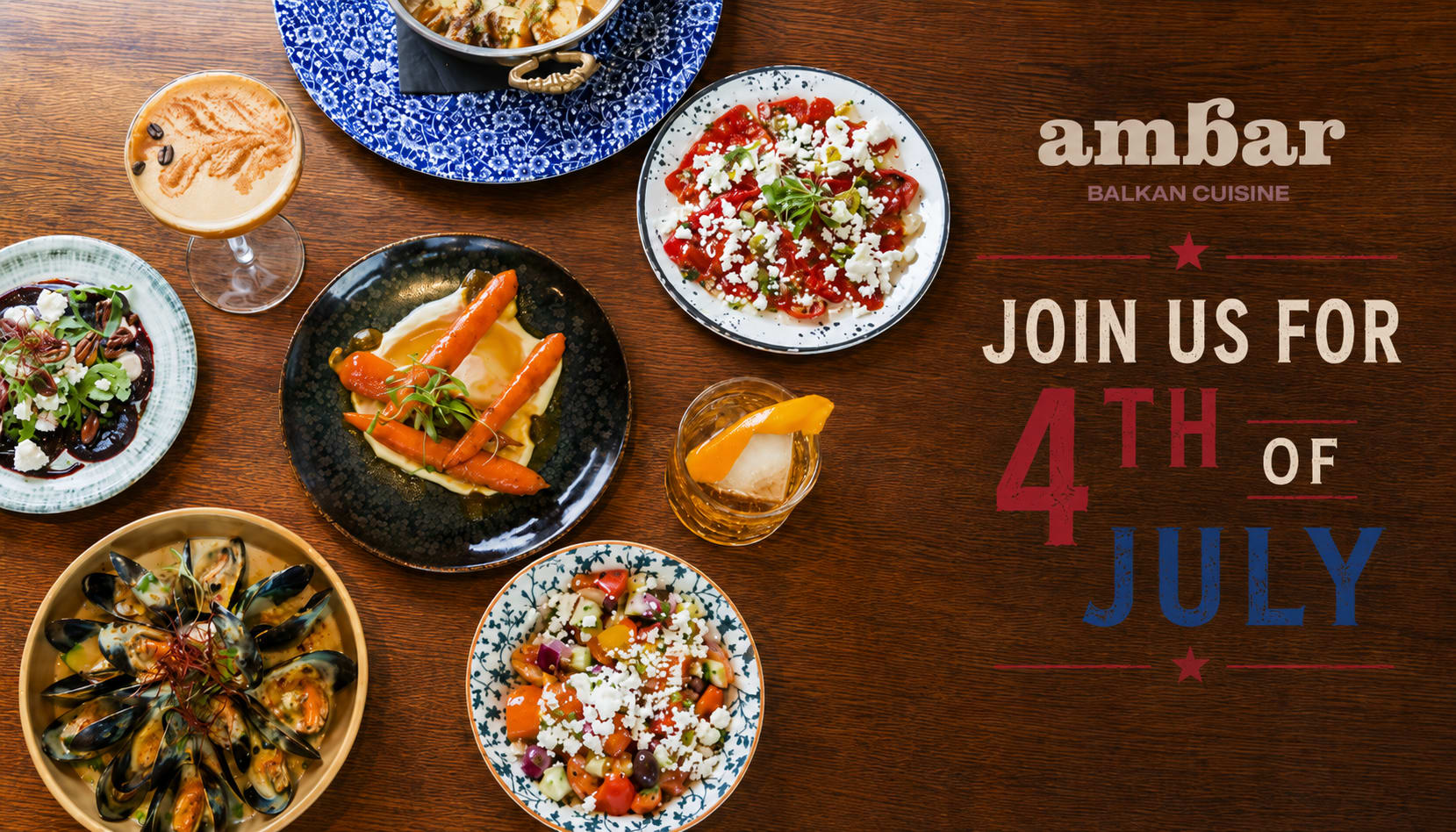 Guests celebrating at Ambar on the Fourth of July
