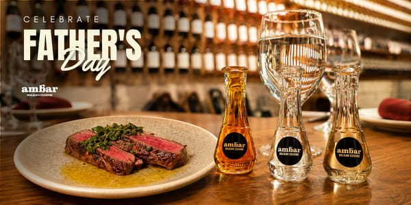 Father's Day dining at Ambar Chicago — warm plates, raised glasses, family together