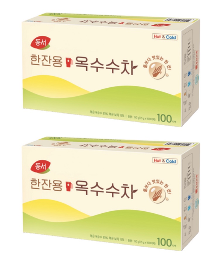 동서 한잔용 옥수수차 1.5g*100개입*2개