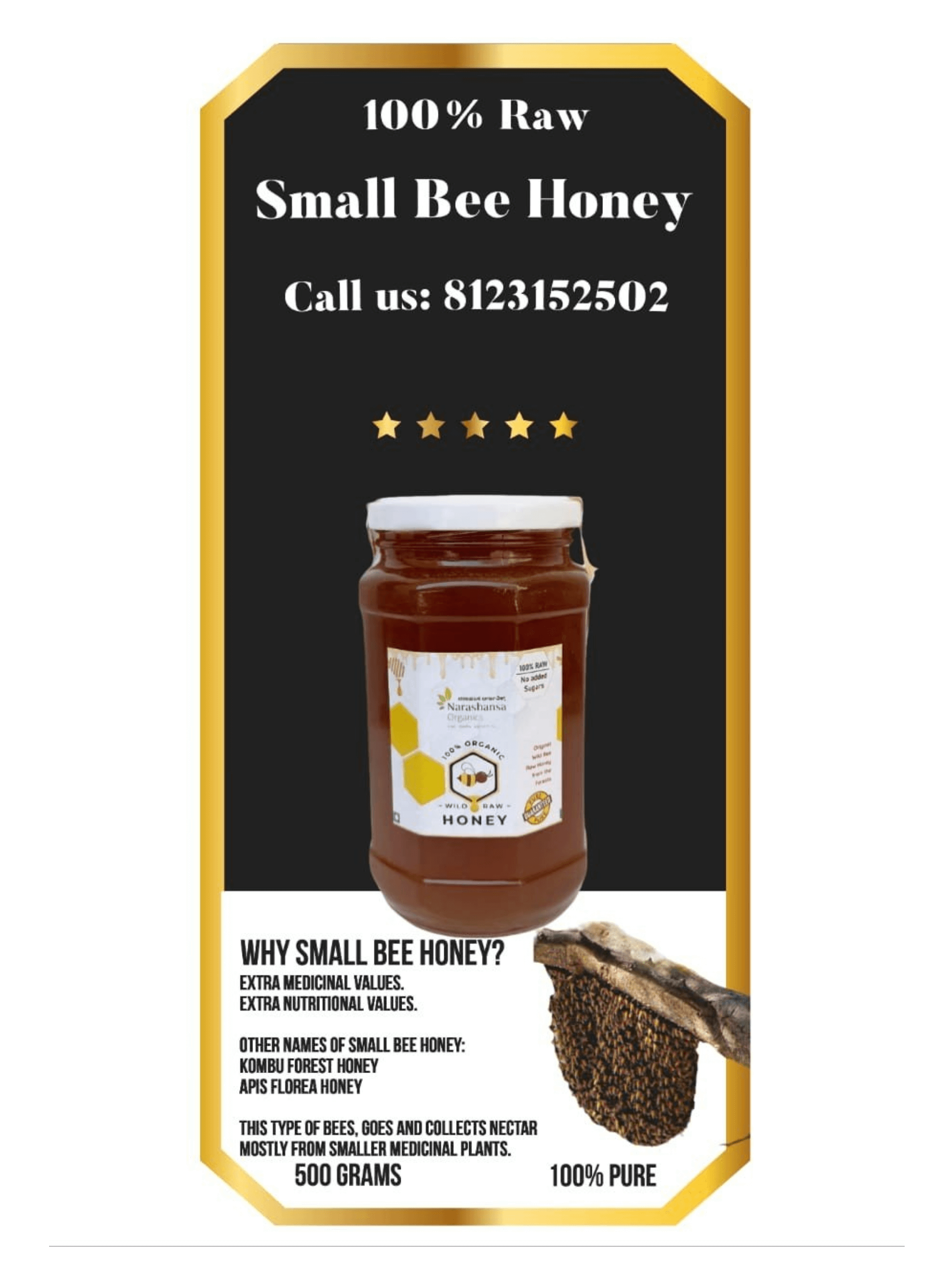 Unlock The Medical Secrets of Small Bee Raw Honey!