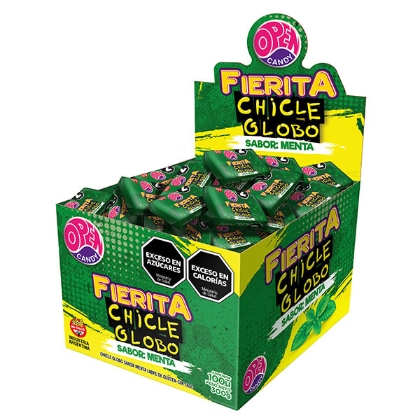 CHICLE FIERITA MENTA X100