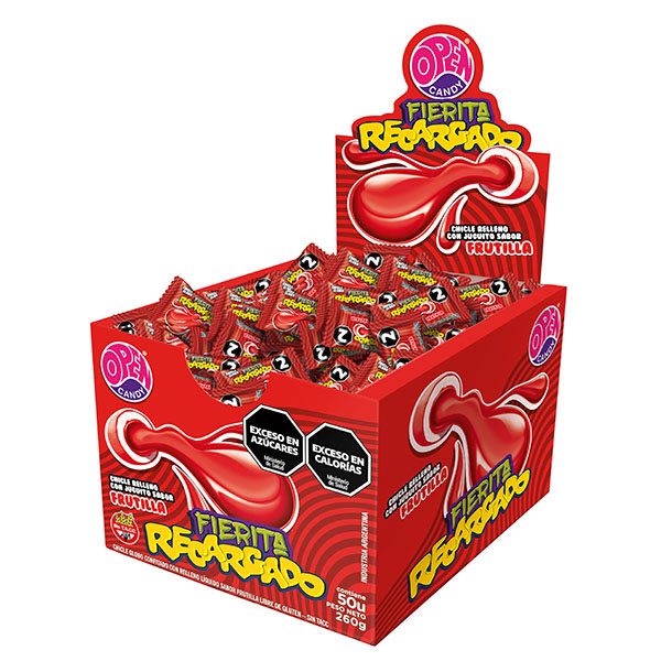 CHICLE REC. FRUTILLA X50U ((12))