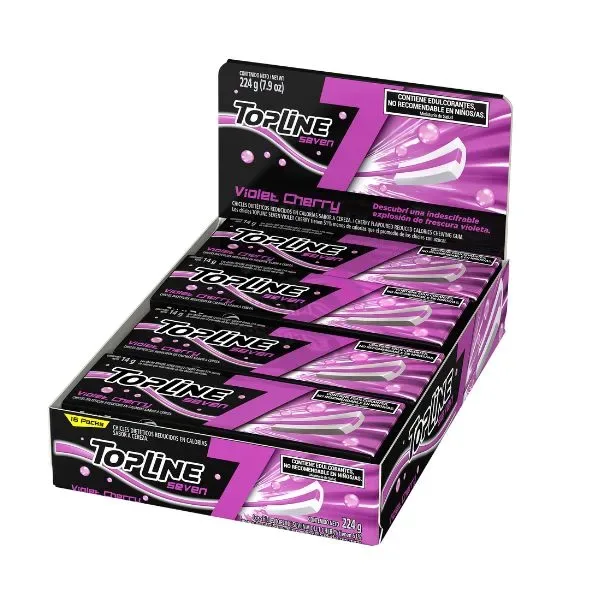 CHICLE TOPLINE 7 VIOLET CHERRY X16U