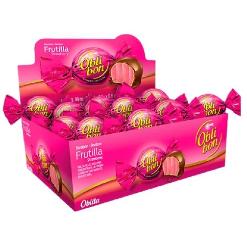BOMBON OBLIBON FRUTILLA - X30 UNID.