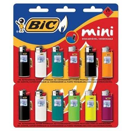 ENCENDEDOR MINI BIC - X6 UNID.