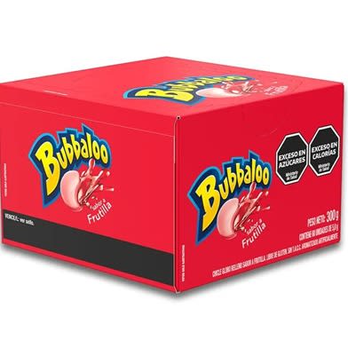 CHICLE BUBALOO FRUTILLA - X60
