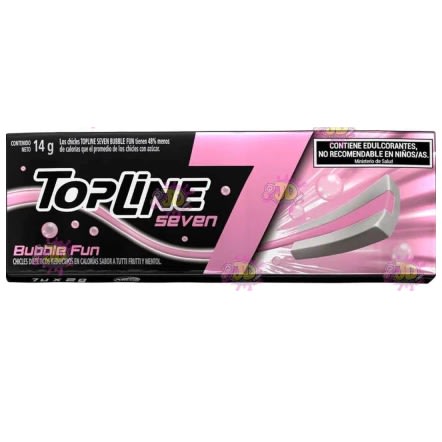 CHICLE TOPLINE 7 BUBBLE FUN - X16
