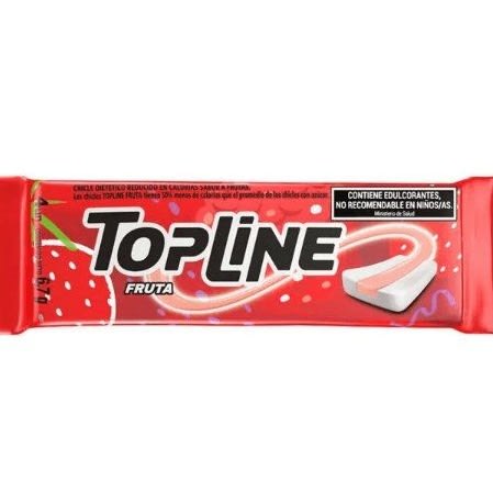 CHICLE TOPLINE FRUTA - X20