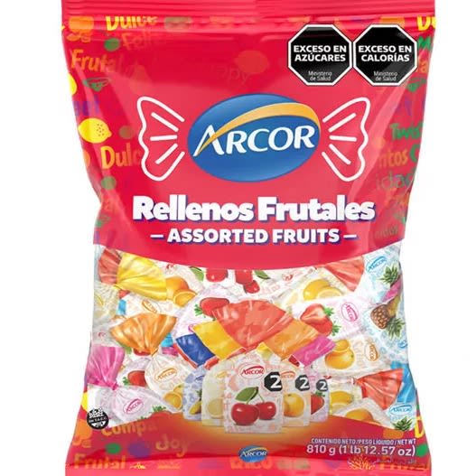 CAR. RELLENO FRUTAL ARCOR X810 GRS - 135 UNID.