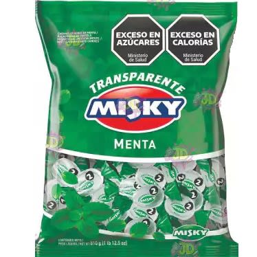 CAR. TRANSPARENTE MENTA MISKY - X180