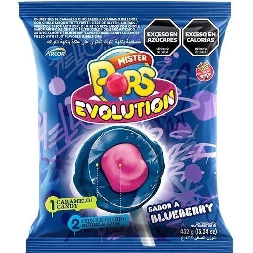 CHUPETIN EVOLUTION BLUE BERRY - X24