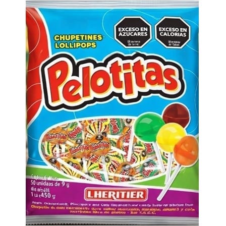 CHUPETIN PELOTITAS FRUTAL - X50