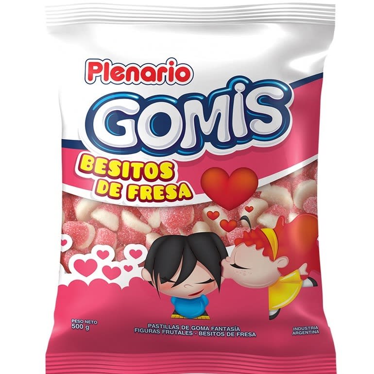 PLENARIO BESITOS DE FRESA REPUESTO X500 G. - GOLOS