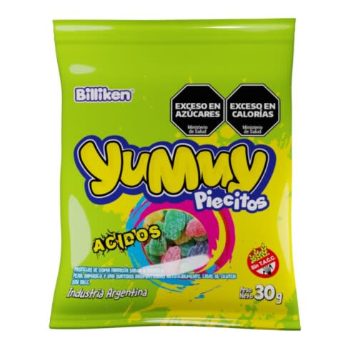 YUMMY PIECITOS ACIDO 12X30G.