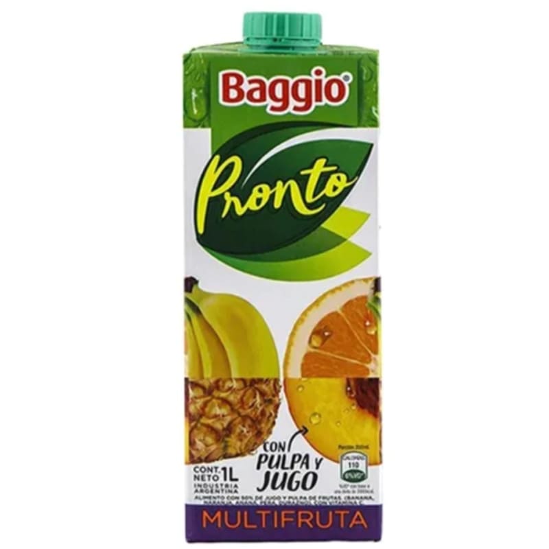 JUGO BAGGIO MULTIFRUTA 1LTS X4 UNID.
