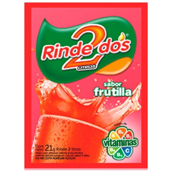 JUGO RINDE2 FRUTILLA - CAJA X10