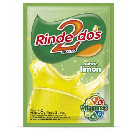 JUGO RINDE2 LIMON - CAJA X10