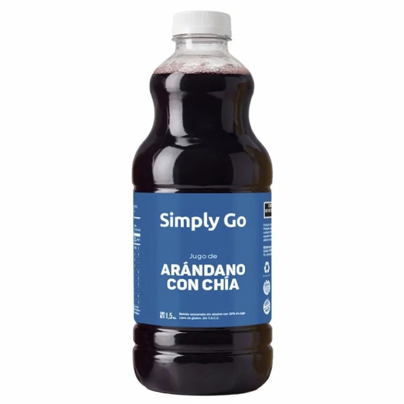JUGO SIMPLY GO ARANDANO C/CHIA 1.5L ((6))