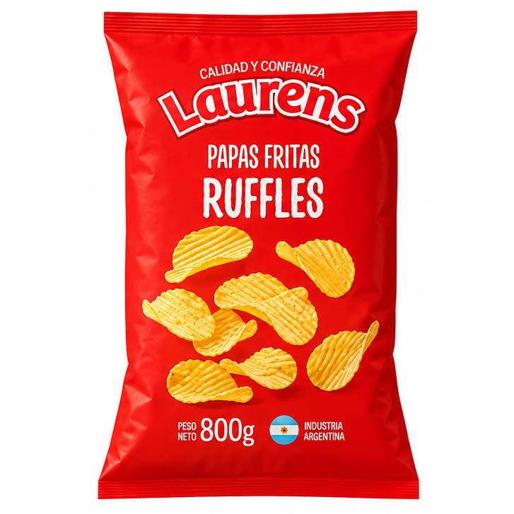 PAPA LAURENS RUFFLES X800 G. ((8)) - SNACK