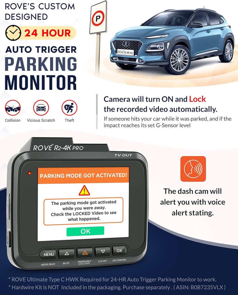 ROVE R2-4K PRO Dash Cam