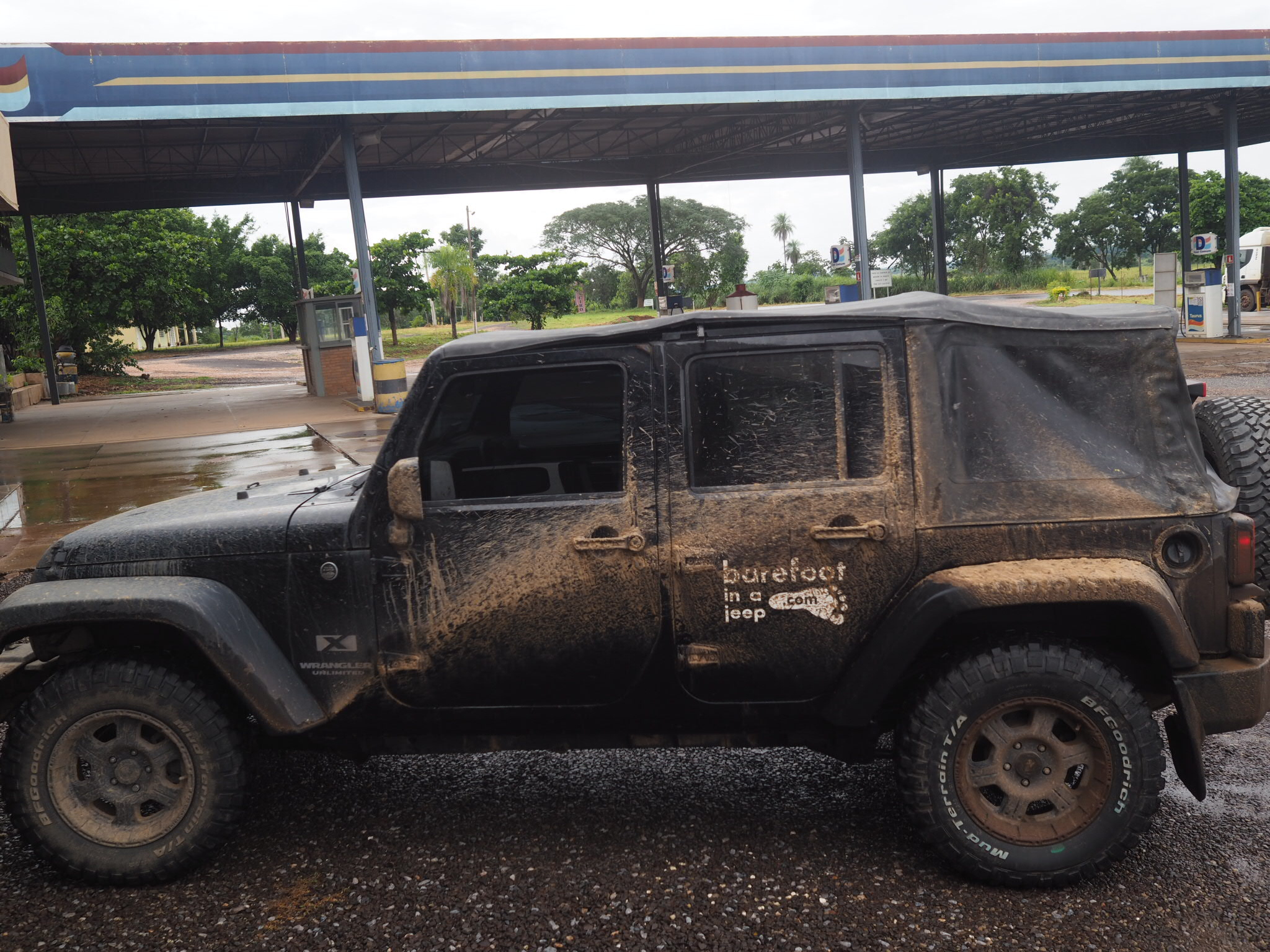 Jeep Wrangler in Baja California, Mexico. No doors