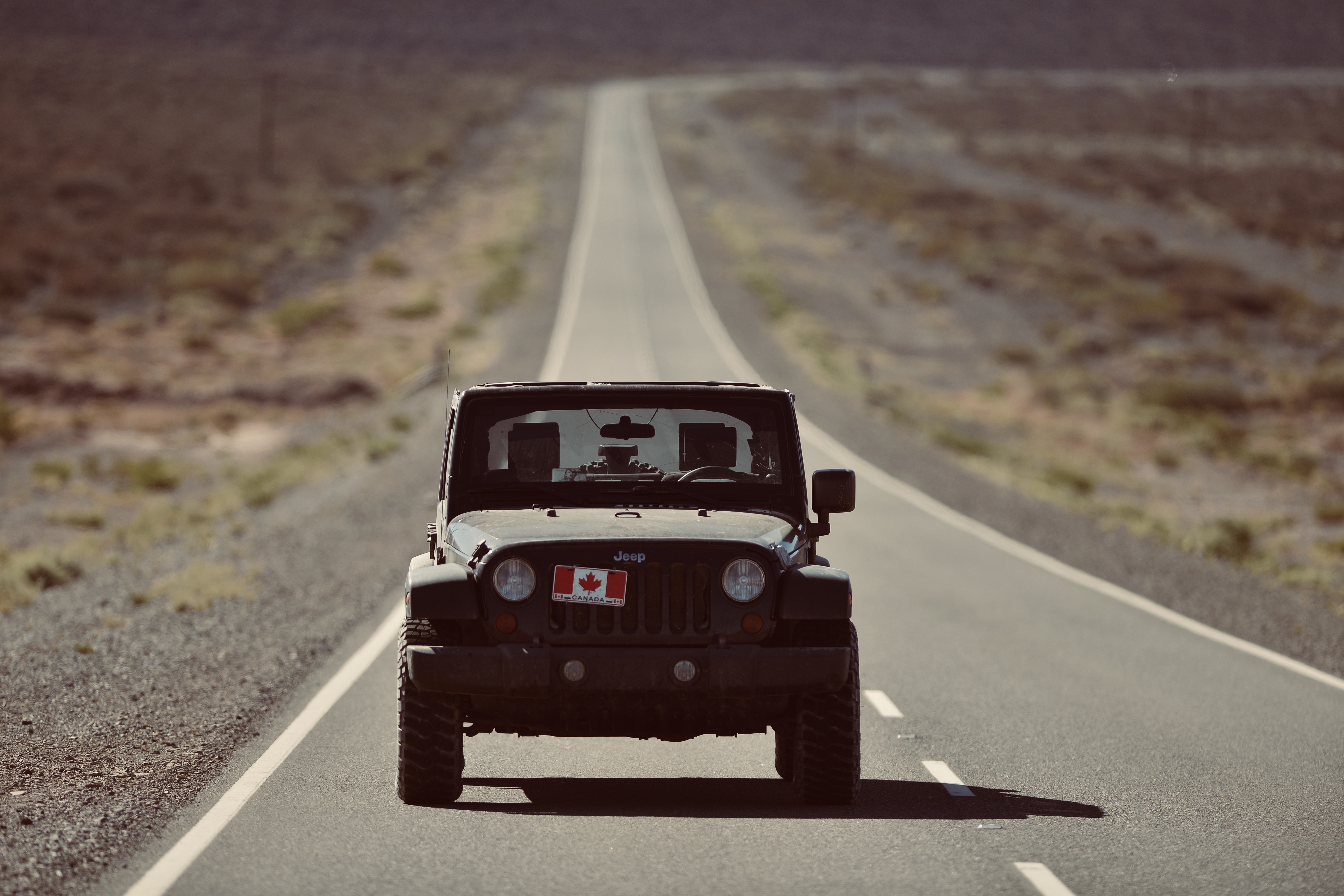 Jeep Wrangler in Baja California, Mexico. No doors